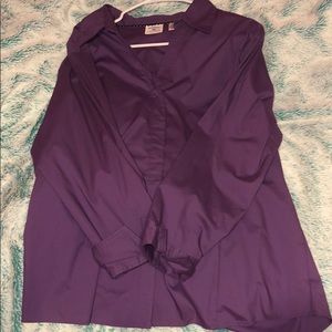 Purple button down